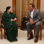 Arnold Schwarzenegger with Jayalalita