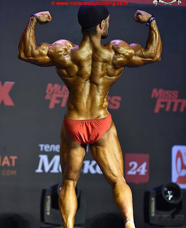 Pavan Shetty Back Pose - IBB - Indian Bodybuilding-demhanvico.com.vn