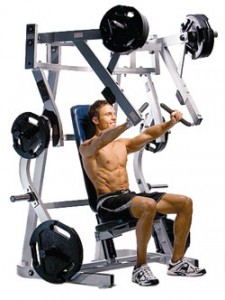 Hammer Strength Seated Bench Presses