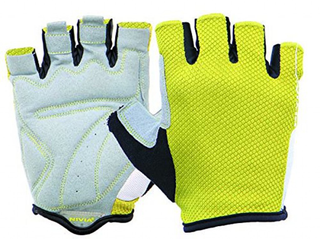 Nivia-Cromo-Gym-Gloves-Medium-Yellow White