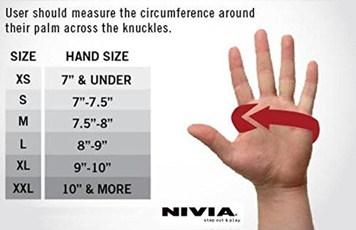 nivia goalkeeper gloves size chart