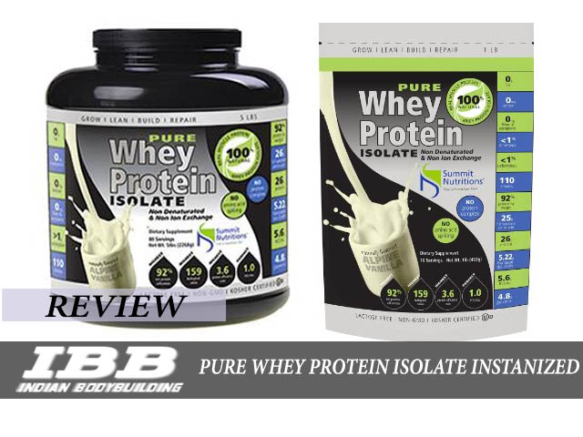Pure Whey Protein Isolate Instanized Review