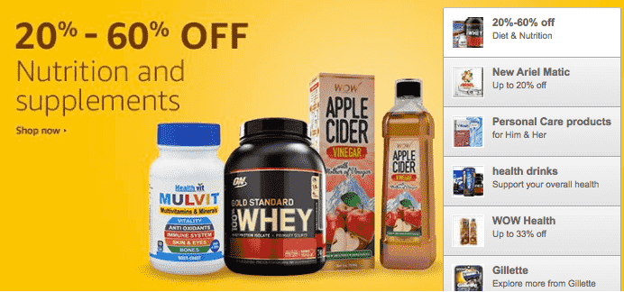 Amazon Sale Supplements Discount