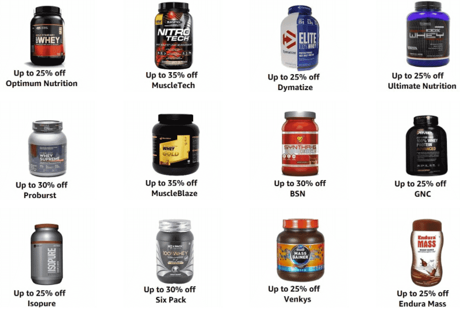 Discounts on Various Supplement Brands