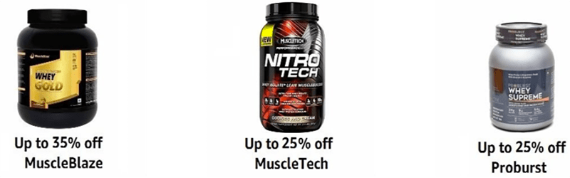 Offer On Major Supplement Brand