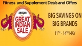Amazon Great Indian Sale 11 to 14 May 2017 – Fitness and Supplements Deals