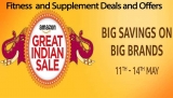 Amazon Great Indian Sale 11 to 14 May 2017 – Fitness and Supplements Deals
