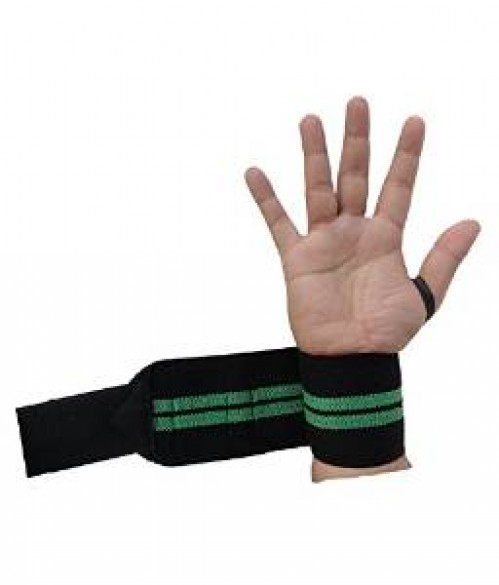 Kobo Power Wrist Weight Lifting Training Gym Straps With Thumb Support Grip Gloves