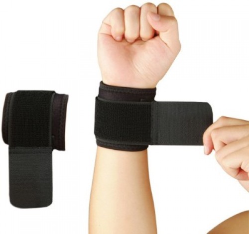 Nivia Ws-583 Pack Of 2 Wrist Support (Free Size, Black)