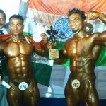 Indian Bodybuilders with trophies