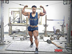 Vipin Peter Double Biceps