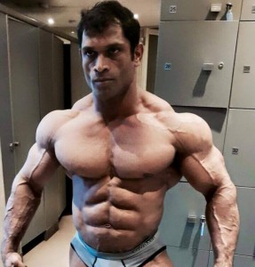 Prashant Sulunkhe Chest Pose