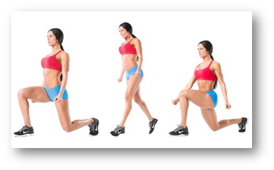 Alternate Lunges for 30 seconds