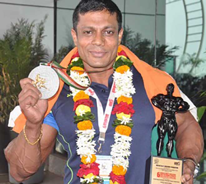 Anil Gochhikar with Medal at World Champioship