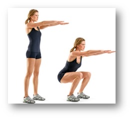 Free squat 30 reps