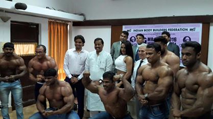 Indain Bodybuilders at the Press Confernce