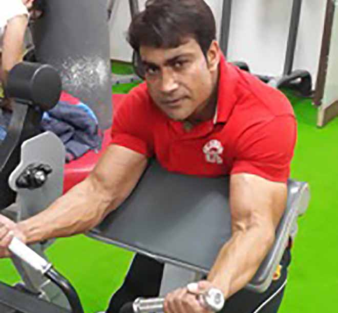 Israr Malik in Gym