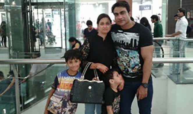 Malik Israr with Family