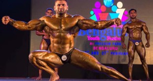 Bodybuilders at Mr Bangalore 2016