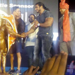 Sangram Congratulating Sunit Jadhav