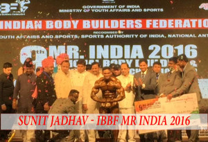 Sunit Jadhav Wins IBBF Mr India 2016