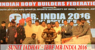 Sunit Jadhav Wins IBBF Mr India 2016