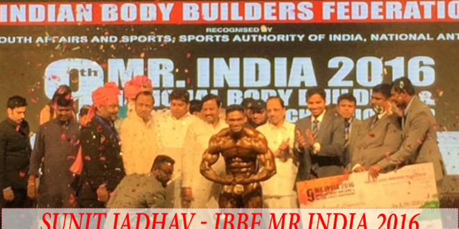 Sunit Jadhav Wins IBBF Mr India 2016
