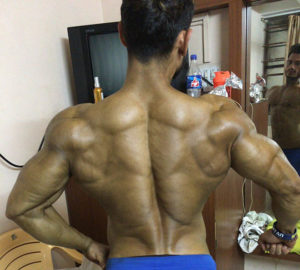 Back pose at home