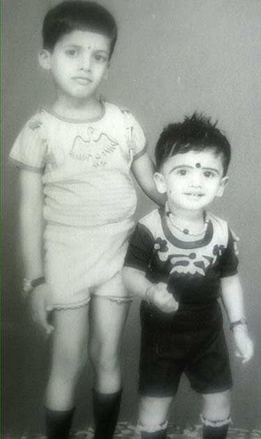 Childhood Photo of Pavan and Jeevan