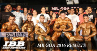 Mr Goa 2016 Results