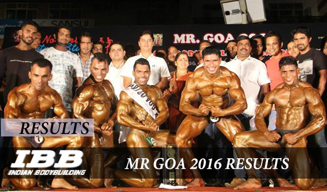 Mr Goa 2016 Results