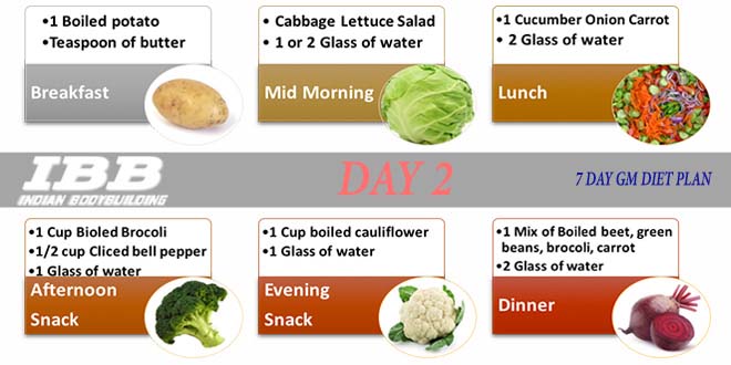 Gm Diet Indian Version Chart