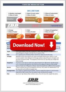 Diet Chart Pdf Download