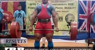 Mukesh Singh Wins Gold in Powerlifting