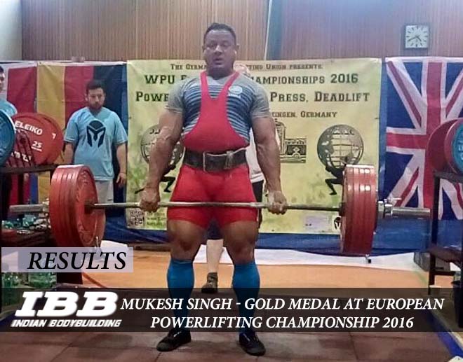 Mukesh Singh Wins Gold in Powerlifting