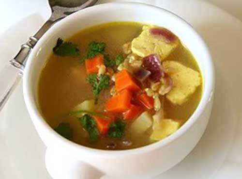 Paneer Vegetable Soup