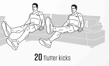 sofa Abs workout 4