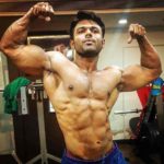 Iqbal Sayed Double Biceps Pose