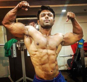 Iqbal Sayed Double Biceps Pose