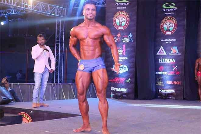 Nitin Singh Stage Pose