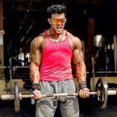 Sahil Khan Lifting Weights