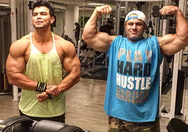 Sahil Khan with Sheru Aangrish