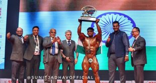 Sunit Jadhav winning Mr Asia