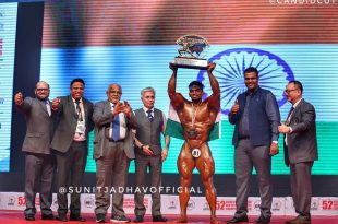 Sunit Jadhav winning Mr Asia